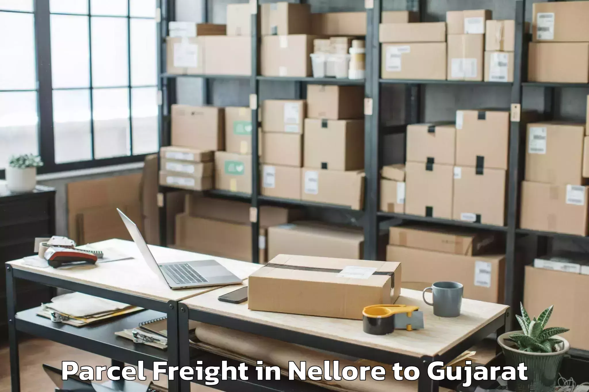 Quality Nellore to Ahmedabad Airport Amd Parcel Freight